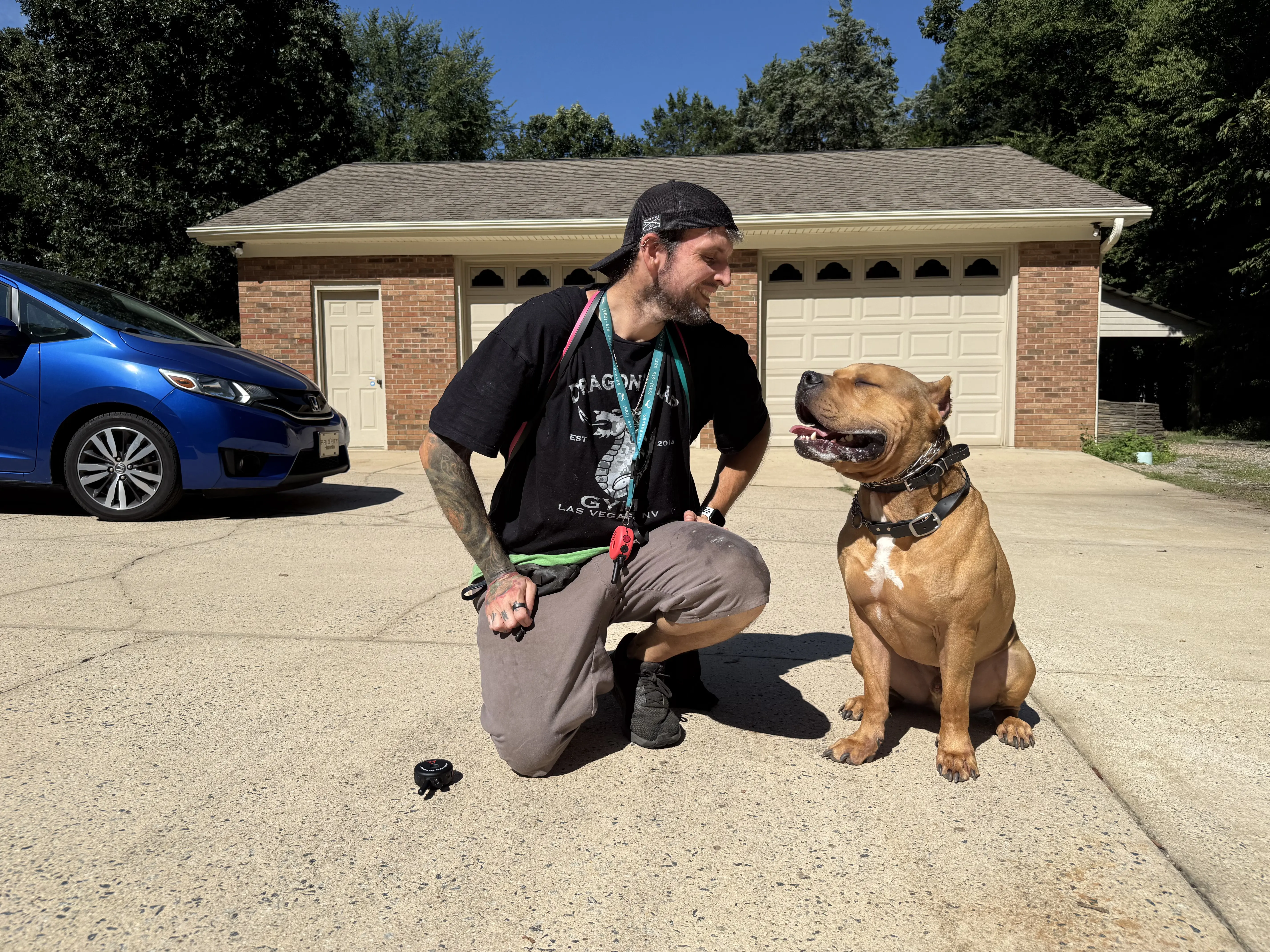 George after training